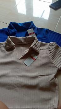 Product Review of Premium Sierra Top - Kaos Rib Knit Polo Crop Lengan Pendek Wanita Korean atasan baju  basic from T**N N**🫰 0