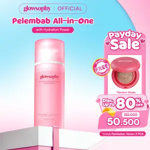 [FREE CUSHION] Glowsophy Watermelon Brightening Moisturizer Skin Barrier Niacinamide Gel Day and Night Skincare 100 ml Gel Pelembab Wajah Mencerahkan Kulit Bercahaya Brightening Cream