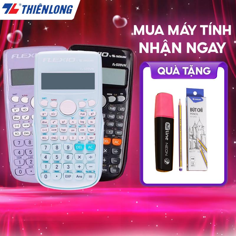 Máy tính khoa học Thiên Long Flexio Fx509VN - Dành cho học sinh có hơn 240 tính năng đạt chuẩn mang vào phòng thi