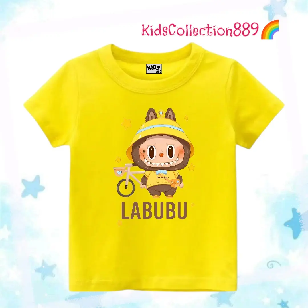 Kids889 Baju Kaos anak gambar L4bubu Trend Fashion 03