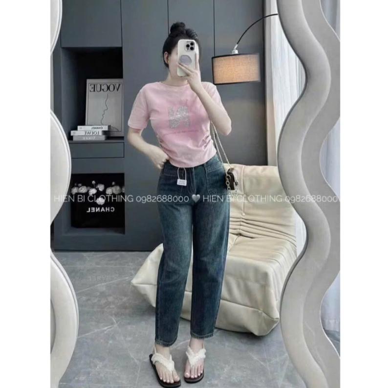 QUẦN JEAN NỮ BAGGY CẠP CAO TÚI CƠI CỰC ĐẸP(Kèm Ảnh Thật Có Sẵn) 0