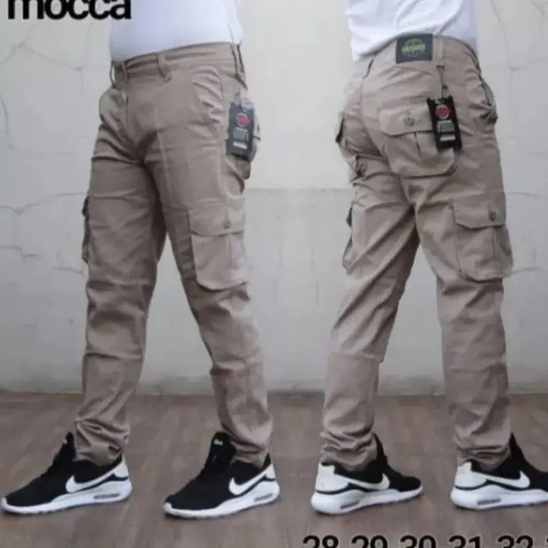 TERLARIS] CELANA CARGO PANJANG PRIA UKURAN 27-38  QUALITY SLIMFIT COWO SKINNY POLOS COWOK 0