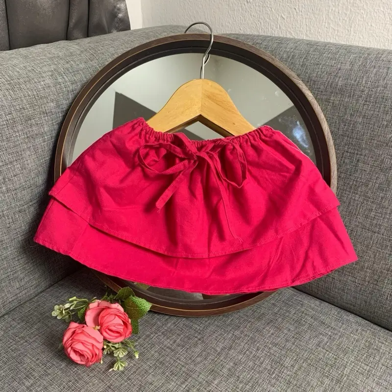 MOSTLY KIDS - Rok Pendek Anak Tali Pinggang Bahan Katun Anak Perempuan, 1-2 Tahun | Pakaian Anak,  Rok bawahan Anak, Fashion Anak Anak-Anak