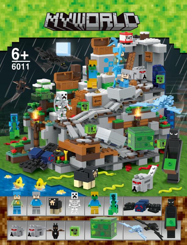 Minecraft Mainan Balok -My world Mainan Anak Block - Minicraft Bangunsusun Model Tree House：140PCS Molka Villa：400PCS Blok Toys Hadiah 8