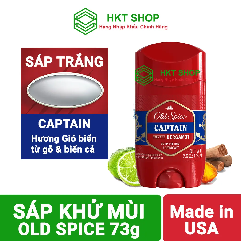 Captain 73g  Sáp trắng