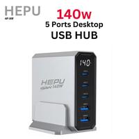 Gambar HEPU Desktop Charger Fast Station HP-308 140W HEPU PPS QC 4.0+ PD 3.0 AFC SCP dengan Proteksi Over Voltage dan Over Temperatur untuk HP Android iPhone Tablet Laptop dari Hepu Store Kota Administrasi Jakarta Pusat 5 Tokopedia