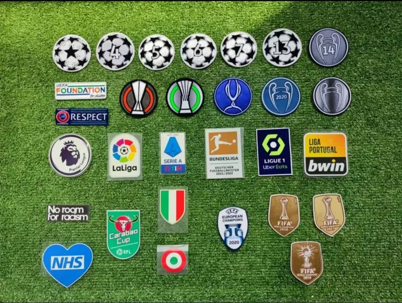 PASANG PATCH JERSEY BAJU BOLA LENGKAP SEASON TERBARU 0