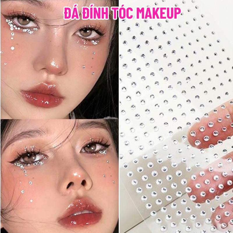  Đá đính tóc makeup đính mặt hoá trang 