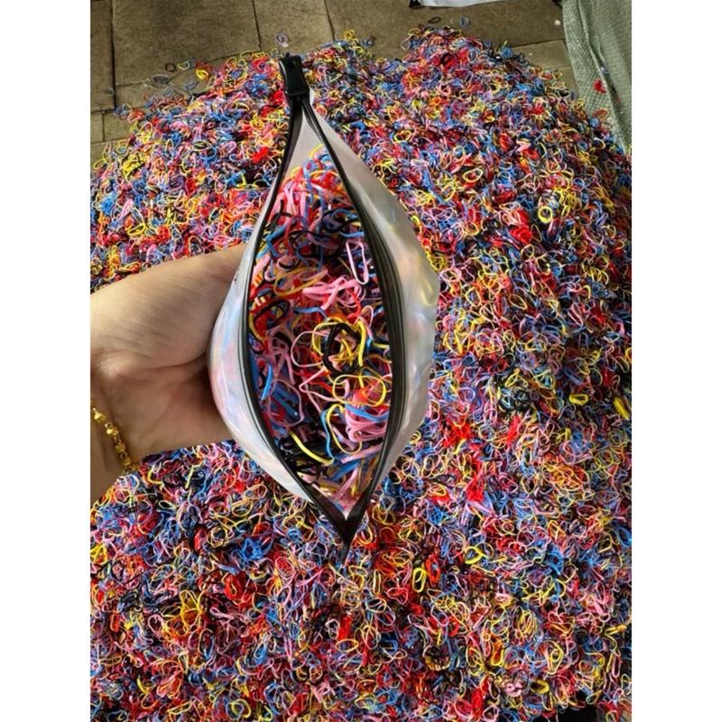 ￼1000pcs karet jepang ukuran kecil mini / ikat rambut bayi / ikat rambut karet untuk anak atau bayi 1