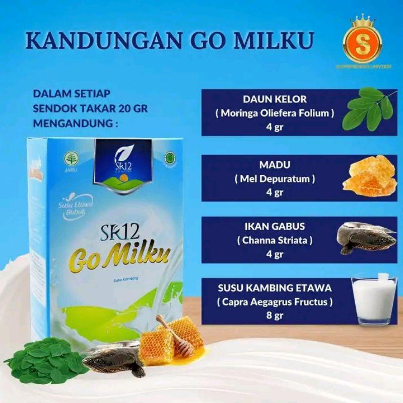 Go Milku SR12 600g Halal Susu Kambing Etawa Premium Meningkatkan Kesehatan Imun 1