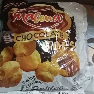 COD Halal Soes Coklat Cokelat/strawberry / mix rasa/halal Kue Sus Kering Isi soes coklat lumer 1 kg （Cemilan keluarga, cocok untuk dewasa dan anak-anak） Chocolate Food Makanan Snack Manis soes cokelat 1 kue soes coklat Toples Biskuit