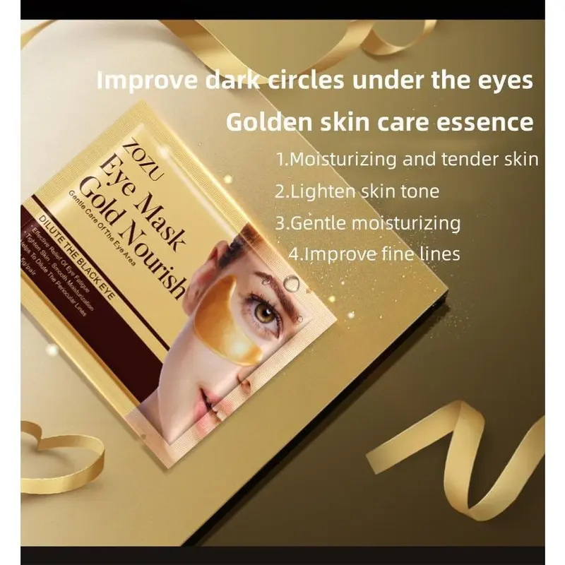 Mặt Nạ Mắt Collagen Vàng Ẩm, Miếng Dán Mắt Ngủ, Mặt Nạ Mắt, Làm Săn Chắc, Dưỡng Ẩm, Da Khô 3
