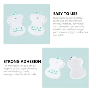 Isi 10 Gel Pad Alat Therapy Body Massager Healthy Pad Alat Electrode Tempel Gelpad