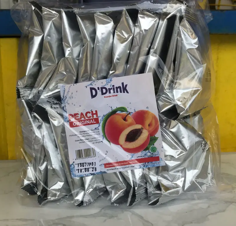 SERBUK MINUMAN D'DRINK campuran teh Aneka Rasa/1Renceng 5pcs/Pack isi 20pcs/SERBUK MINUMAN/SERBUK VARIAN RASA BUAH 0
