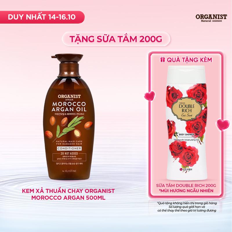 [LG Daily Beauty Official] Kem Xả nuôi dưỡng tóc Organist dành cho tóc hư tổn – Tinh dầu Morocco Argan 500ml