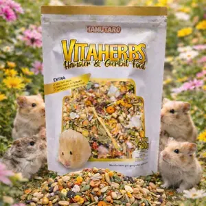 Best Seller Hamutaro Mix Seeds Vita Herbs & Flower Multivitamin Makanan Hamster & Gerbil  Kualitas Terbaik