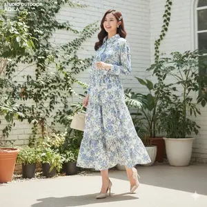 ALUNA - Setelan Rok Wanita Kekinian One Set Katun Premium Jumbo One set Rok dan Atasan Kekinian Dara