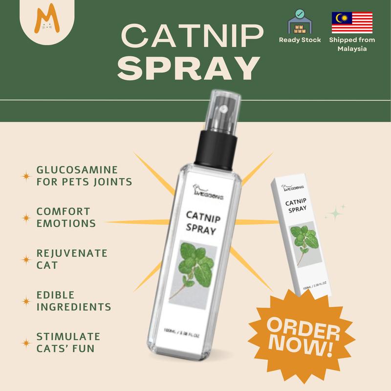 Cat Anxiety Remedies Using Catsnip Reference: Catnip Spray Happy Cat Anxiety Zoomies Sihat Rumput Spray