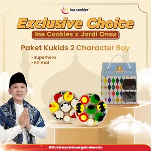 Kukids 2 Character Boy & Girl Kue Kering Regluer Exclusive Choice Ina Cookies by Jordy Onsu