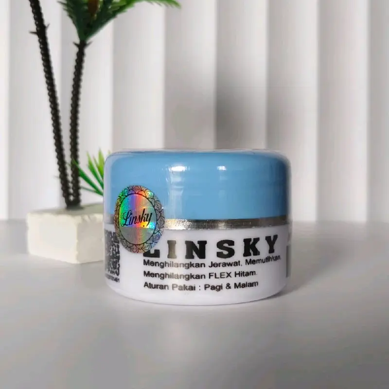 Linsky Biru Flek Dan Memutihkan Bersegel Berhologram - Cream Linsky Terlengkap 0