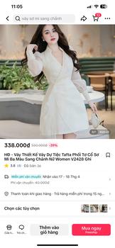 Product Review of HĐ - Váy Thiết Kế Váy Dự Tiệc Tafta Phối Tơ Cổ V Đính Hoa Ba Màu Sang Chảnh Nữ Women V2428 Ghi from 🌽**🌽 1