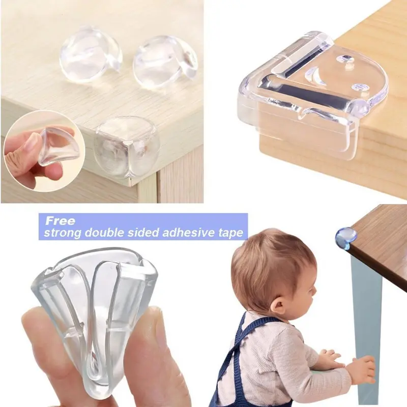 Bảo Vệ Góc Bàn, Bộ 4 Cái, Bảo Vệ Cạnh Bàn, Góc Chống Va Chạm, Bảo Vệ Góc Bàn An Ninh Cho Em Bé Giữ An Toàn Cho Trẻ Em, Bảo Vệ Đồ Nội Thất Bàn Để Bàn, Chống Góc Cạnh Sắc, Thích Hợp Cho Gia Đình Và Sống 2