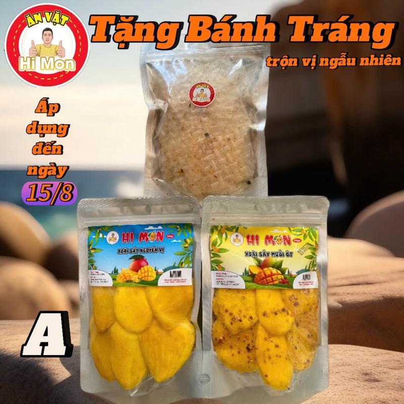 Hi Mon (COMBO 1KG XOÀI SẤY DẺO LOẠI A) TẶNG BÁNH TRÁNG TRỘN VỊ NGẪU NHIÊN