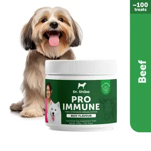 Dr. Shiba Pro Immune | Suplemen Sehat & Multivitamin Anjing - Makanan Anjing untuk Immune Booster Daya Tahan Tubuh - Cemilan Anjing Sehat