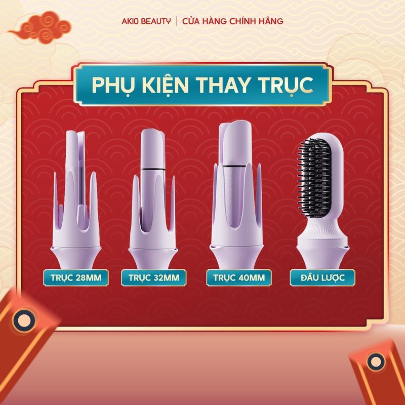  Phụ kiện máy uốn tóc xoăn tự động AKIO cho máy máy 3 trục 