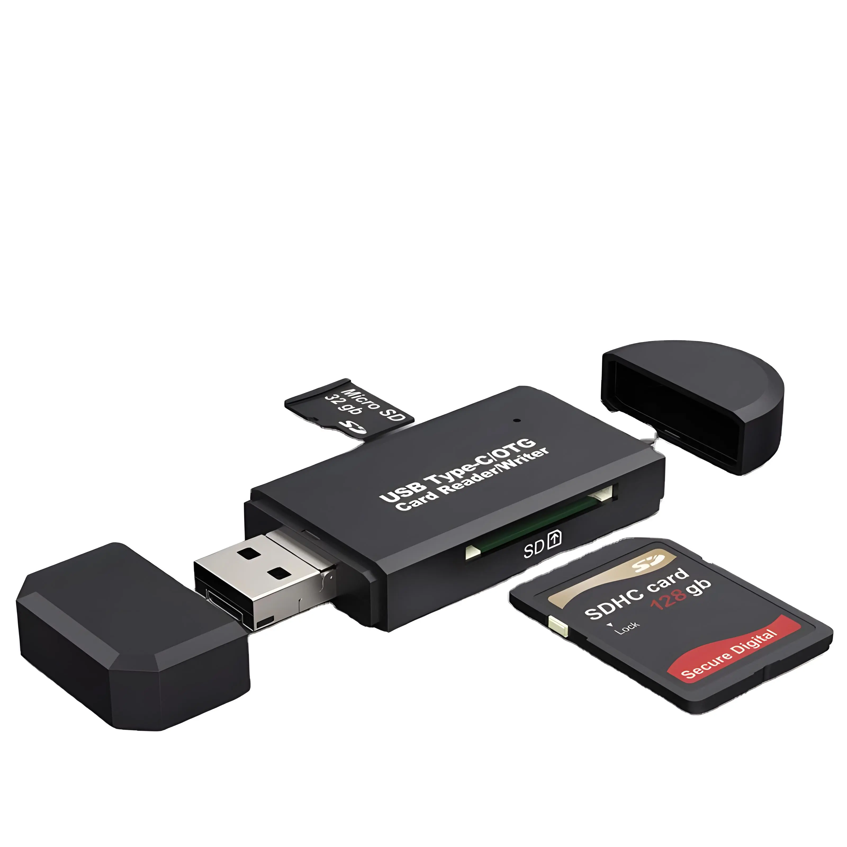Card Reader Pc Computer OTG 6 IN 1 Type C Micro USB Fast Transfer data AH011