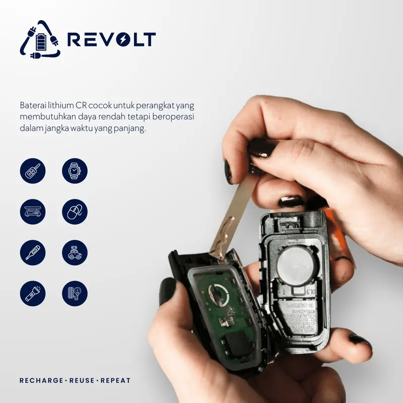 Revolt - Baterai Kancing CR2016 CR2025 CR2032 3V / Battery Lithium Button Cell 1