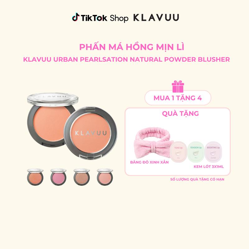 Phấn Má Hồng Trang Điểm Mịn Lì Klavuu Urban Pearlsation Natural Powder Blusher 5.5g 1
