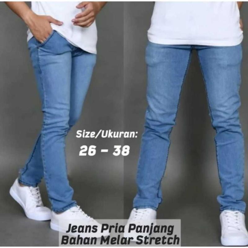 HEMAT Satu Paket isi tiga Celana Jeans Pria Dewasa Keren Gaul Bahan Ngaret Model Pensil Slim Fit - Jins Panjang Cowok Terbaru - Jens Pria Panjang Dewasa - Celana Panjang Pria Denim - niari Fashion 3