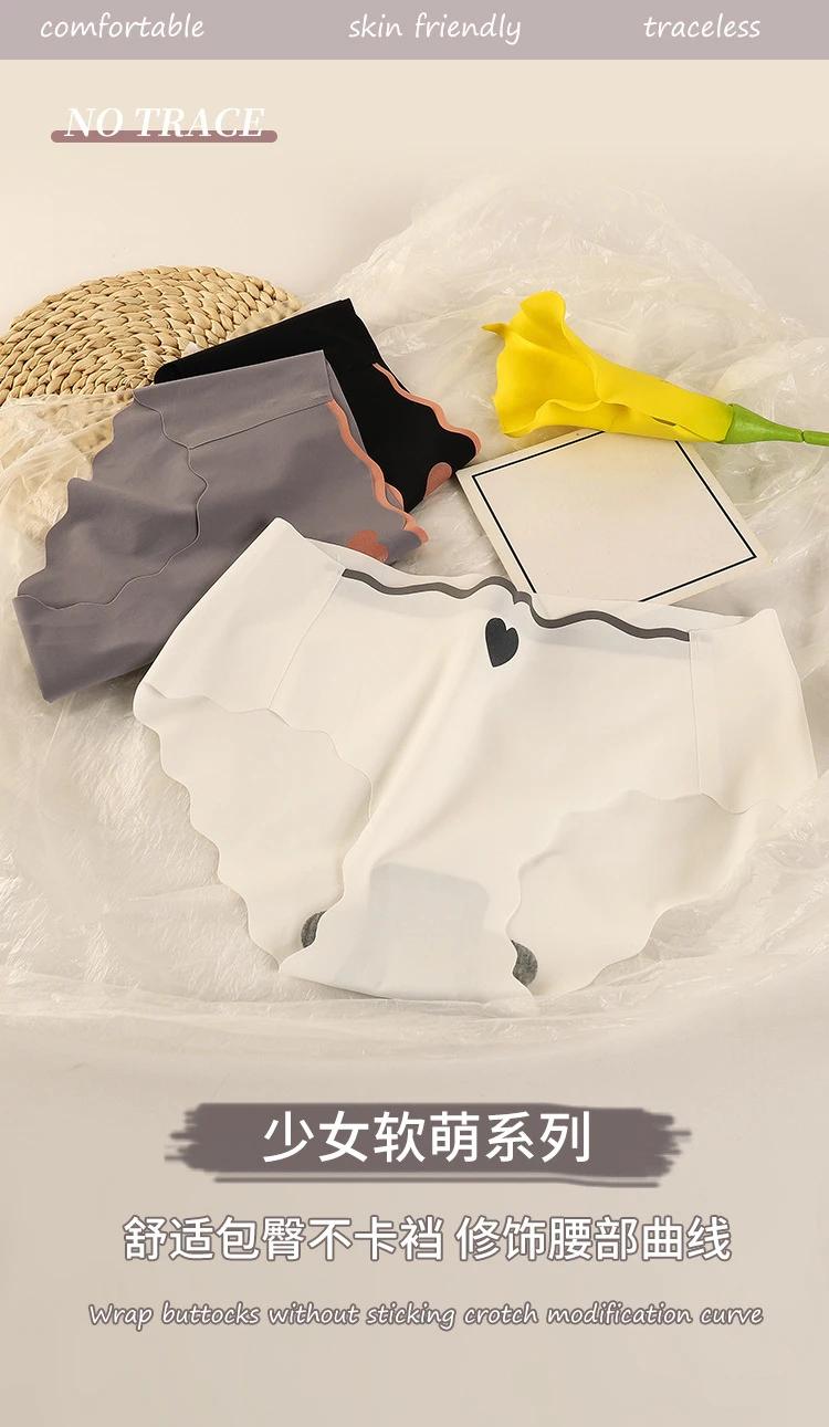 Product Introduction of 3PCS Lot Sexy Ice Silk Panties Women Middle 6
