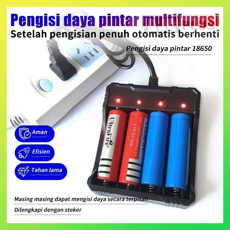 DJDPlus Pengisi Daya Baterai Litium Aman Dan Efisien, Pengisi Daya Otomatis Berhenti Saat Penuh Dilengkapi Dengan Colokan, Pengisi Daya Pengisian Cepat Baterai