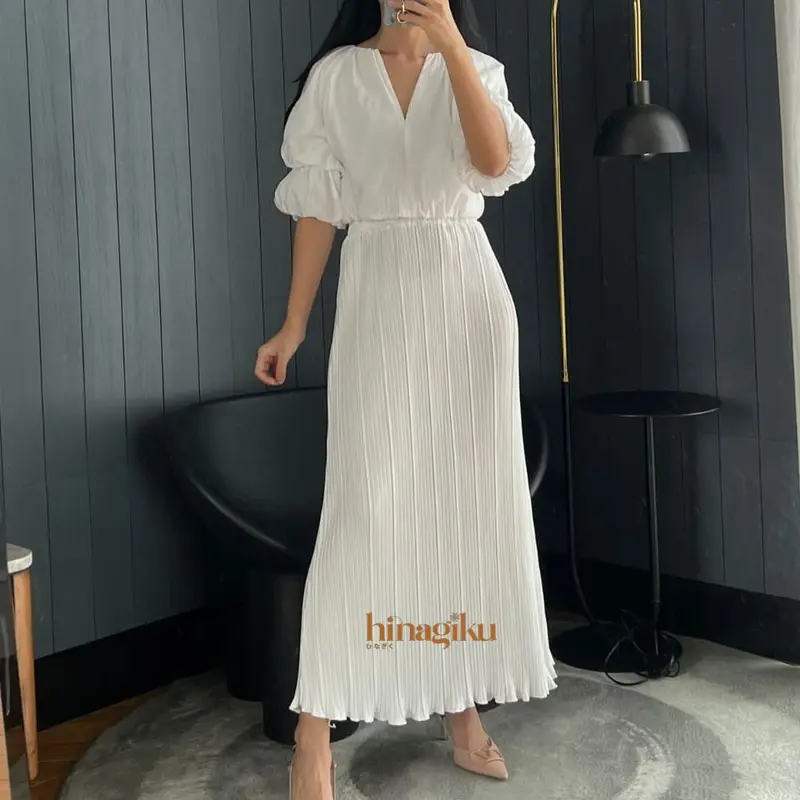 HNGK Rok Plisket BB Mayung / Rok Plisket Mayung / Pleated Skirt Dewasa (036) Formal Karet Nyaman Stretch 5