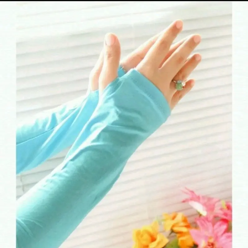 HANDSOCK JEMPOL RAYON PREMIUM/SARUNG TANGAN MUSLIMAH/HANDSOCK ADEM Wanita 6
