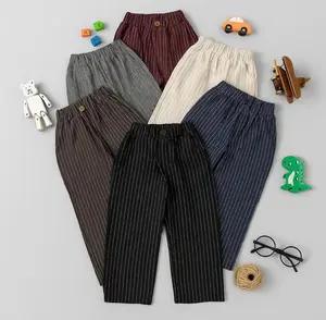 Celana Panjang Anak-Anak 1-8 Tahun  Unisex Long Pant Stripe Katun Semi Woll Bahan Adem Nyaman