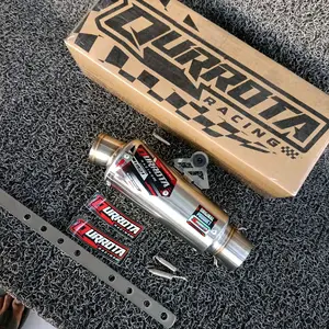 Original qurrota racing selencer only type Q2 knalpot gtx rbt kph inlet 50 bonus per dan triplat/breket