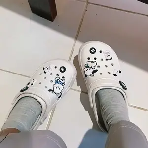 Sandal Baim Anak Karakter Lucu DIY Sendal Sepatu Karet Jelly Anti Slip Empuk Laki Perempuan