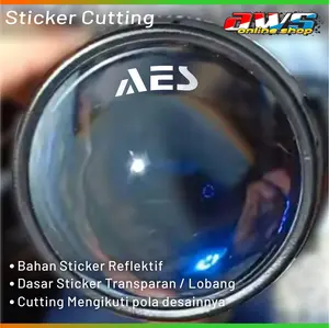 Sticker Biled AES Mini Font Terbalik