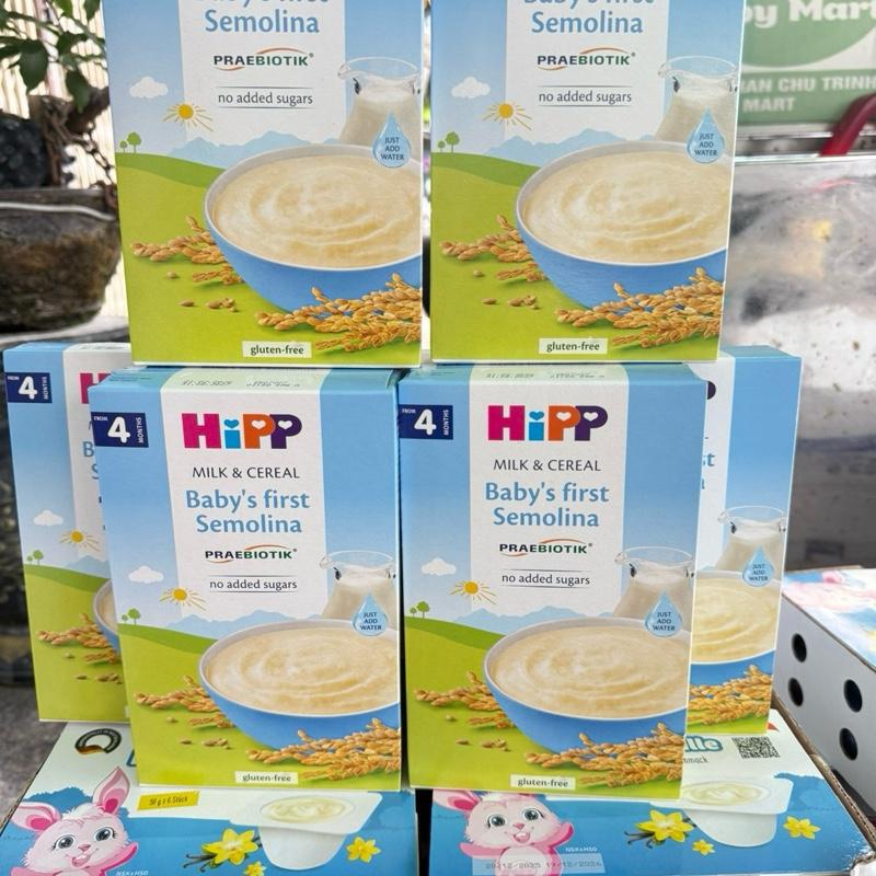HiPP Sữa & Bột Yến Mạch Đầu Tiên cho Bé Semolina Praebiotik Không Đường Thêm Không Chứa Gluten