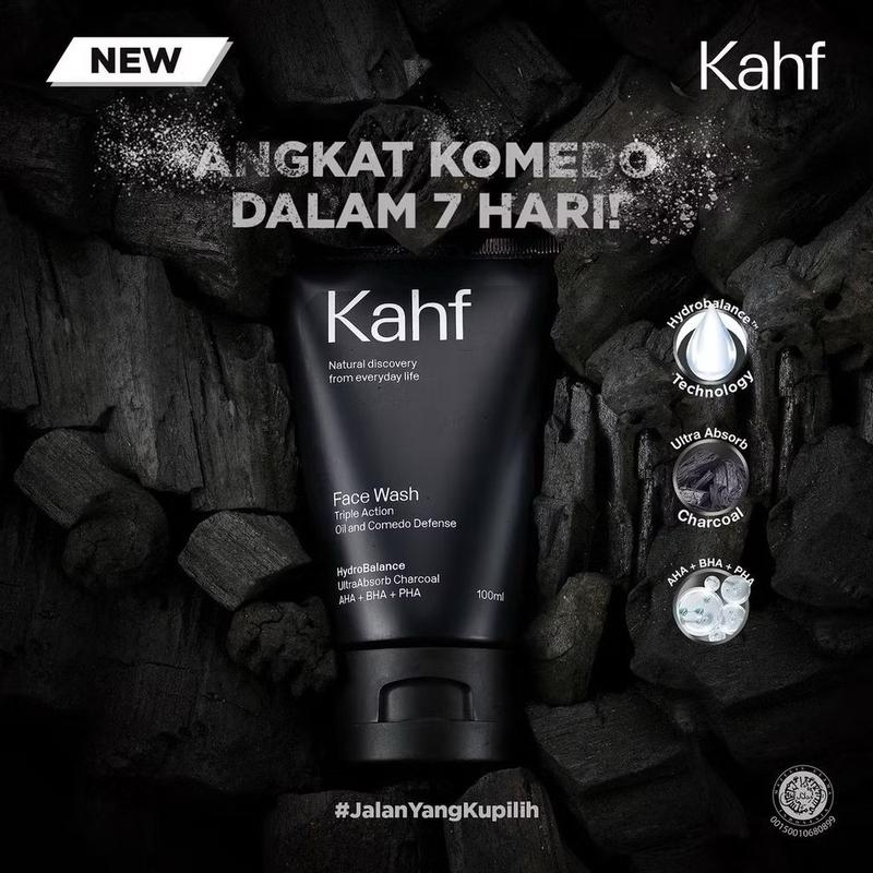 Kahf Triple Action Oil and Comedo Defence Face Wash 100ml 1