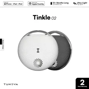 TUNOVA Tinkle02 AirTag dengan Dukungan Suara Balasan dan Kompatibel Apple Find My - Garansi 2 Tahun