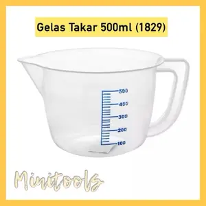 Gelas Ukur 500ml / Gelas Takar 500ml Green Leaf 1829