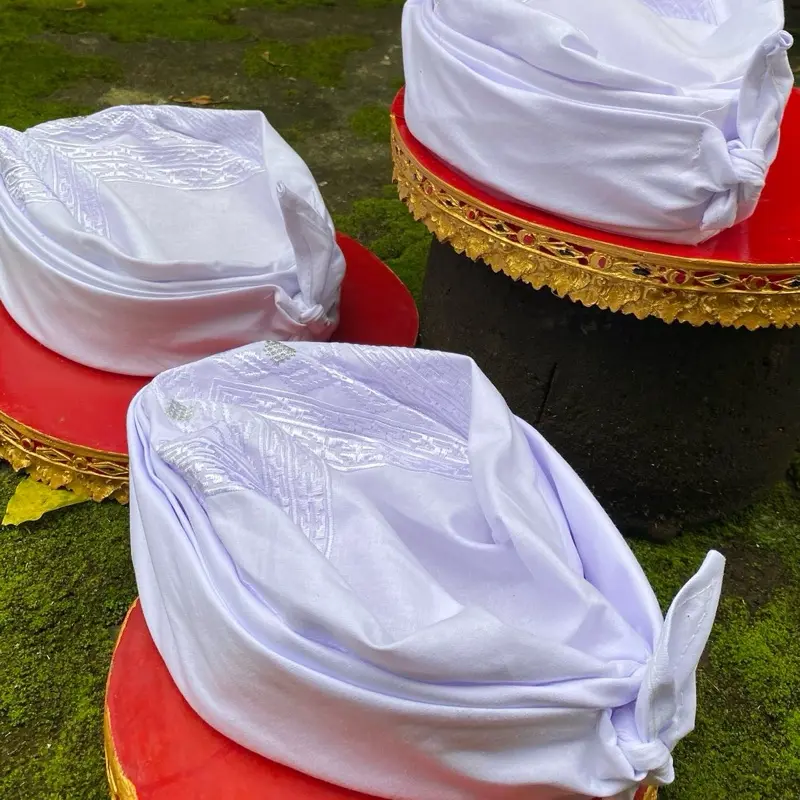 Udeng mangku grosir bordir all size berkualitas kain katun 54-60Songkok..