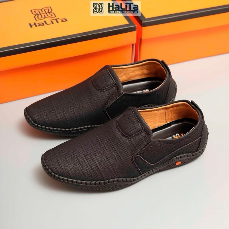 HaLiTa Giày Mọi Da Bò Vân Bản Nâng Cấp, Đế Cao Su Vân Nhám Chống Trơn Giảm Mỏi Chân Phom Bàn Chân Việt Nam ,Đẹp Sang Chảnh Siêu Hot Tik Tok Shop