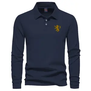 COD T-shirt Kerah Polo Panjang Singa Sp Motif Gold kaos Kerah Dewasa Shirt / Kaos Wangki Pria Polo / Kaos Seragam Kaos Distro Kerah Pria katun Pique Formal Unisex