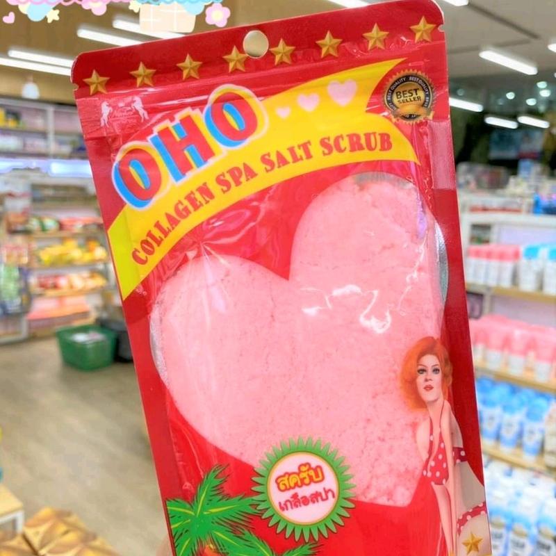 OHO COLLAGEN SPA SALT SCRUB 300GR ORIGINAL THAILAND/LULUR GARAM PENCERAH KULIT 1