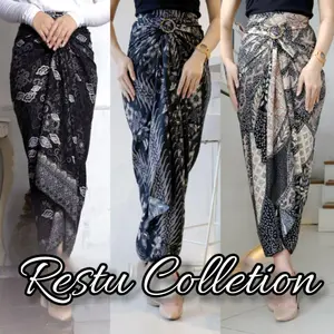 Rok Lilit Warp Skirt Serut Songket Jumputan Batik Panjang Wanita Bawahan Kebaya Kondangan Nikahan Wisuda Modern Tunangan Cewek Bahan Sutra HQ Premium All Size Banya Motif Kain Ring Mewah  Pesta Tebal Satin Silver Silk